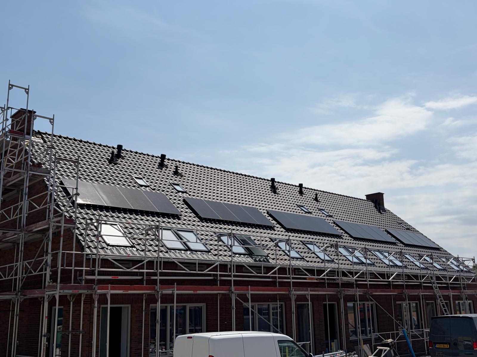 Panelen op een nieuwbouwproject van Trebbe